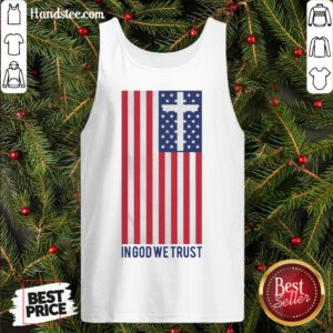 Premium In God We Trust American Flag Tank Top- Design By Handstee.com