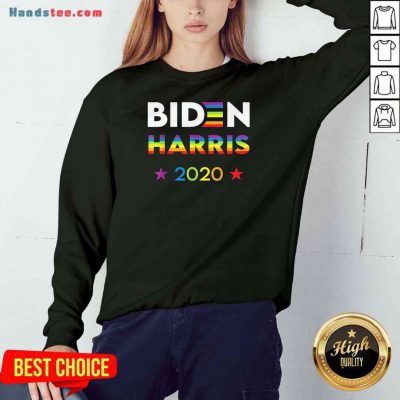 Premium Joe Biden Kamala Harris Rainbow Gay Pride LGBT Election Tee Sweatshirt- Design By Proposetees.com