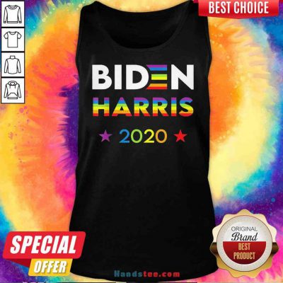 Premium Joe Biden Kamala Harris Rainbow Gay Pride LGBT Election Tee Tank-Top- Design By Proposetees.com