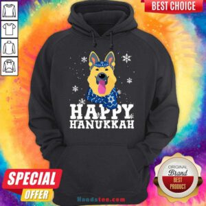 Premium Merry Christmas Happy Hanukkah German Shepherd Dog Funny Noel Xmas Shirt- Design By Handstee.com