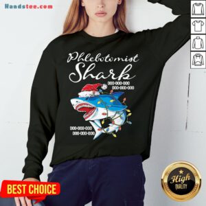 Premium Phlebotomist Shark Doo Doo Doo Sweatshirt- Design By Handstee.com