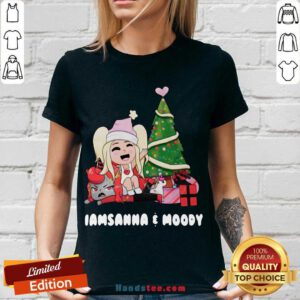 Sanna Iamsanna E Moody Christmas V-neck- Design By Handstee.com