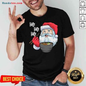Premium Santa Ramen Noodles Shirt Christmas Japanese Noodles Shirt- Design By Proposetees.com