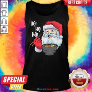 Premium Santa Ramen Noodles Shirt Christmas Japanese Noodles Tank-Top- Design By Proposetees.com