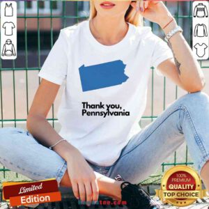 Premium Thank You Pennsylvania V-neck- Design By Proposetees.com