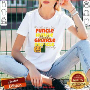 Premium Thankful For My Huncle Uncle Gruncle Druncle Family Pumpkin Halloween V-neck- Design By Handstee.com