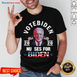 Premium Vote Biden 2020 Nurse For Biden American Flag Shirt- Design By Handstee.com