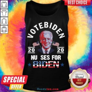 Premium Vote Biden 2020 Nurse For Biden American Flag Tank Top- Design By Handstee.com