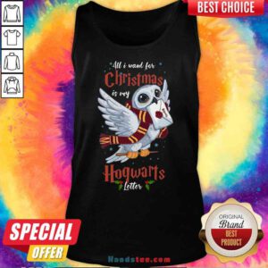 Pretty All I Want For Christmas Is My Hogwarts Letter Tank-Top- Design By Proposetees.com
