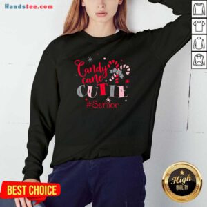 Candy Cane Cutie Senior Christmas Sweatshirt- Design By Handstee.com