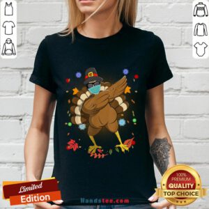 Pretty Dabbing Turkey Happy Thanksgiving Day Gifts Family Funny Top V-neck- Design By Handstee.com