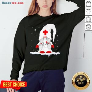 Pretty Gnome Nurse Christmas Sweater Sweatshirt- Design By Handstee.com