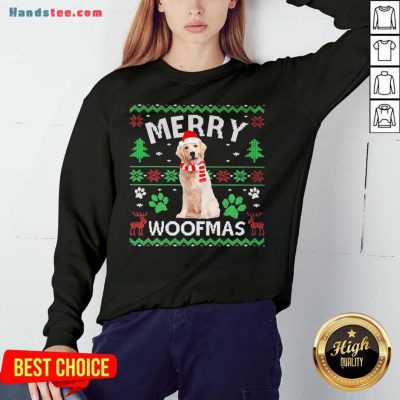 Labrador Santa Merry Woofmas Ugly Christmas Sweatshirt- Design By Handstee.com