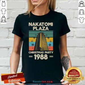 Pretty Nakatomi Plaza Christmas Party 1988 Snow Flower New Ver V-neck- Design By Proposetees.com