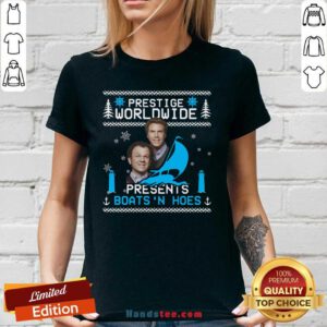Prestige Worldwide Presents Boats N Hoes V-neck- Design By Handstee.com