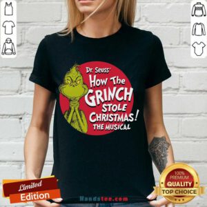 Pretty The Grinch 2020 How The Covid Stole Christmas V-neck- Design By Handstee.com