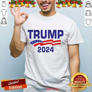 Pretty Trump 2024 American Flag Shirt- Design By Handstee.com