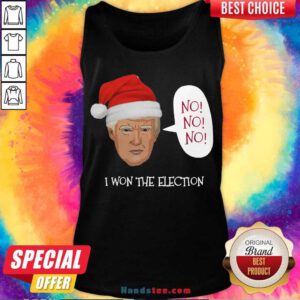 Trump No No No I Won The Election Christmas Tank-Top- Design By Handstee.com