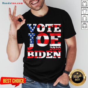 Pretty Vote Joe Biden 2020 American Flag Shirt- Design By Handstee.com