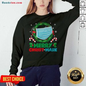 Cute Merry Christmask Christmas Pajama Sweatshirt - Design By Handstee.com