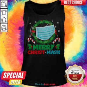 Cute Merry Christmask Christmas Pajama Tank Top - Design By Handstee.com