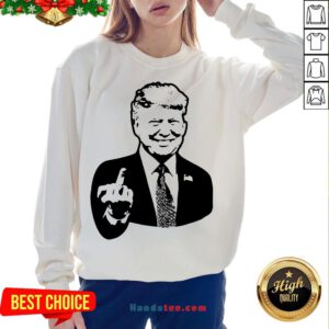 Top Go Trump Yourself Decal Pocket Sweatshirt- Design By Handstee.com