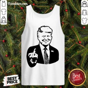 Top Go Trump Yourself Decal Pocket Tank Top- Design By Handstee.com
