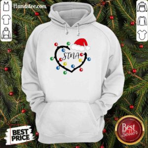 Top Heart Santa Stna Light Christmas Hoodie- Design By Proposetees.com