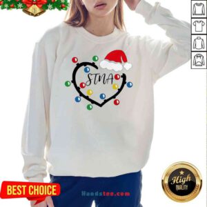 Top Heart Santa Stna Light Christmas Sweatshirt- Design By Proposetees.com
