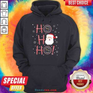 Top Santa Claus Ho Ho Ho Baltimore Ravens Christmas Hoodie- Design By Proposetees.com