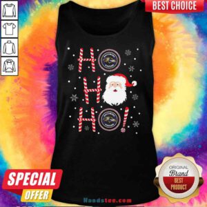 Top Santa Claus Ho Ho Ho Baltimore Ravens Christmas Tank-Top- Design By Proposetees.com