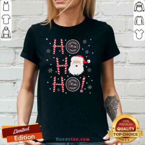 Top Santa Claus Ho Ho Ho Baltimore Ravens Christmas V-neck- Design By Proposetees.com