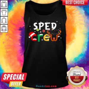 SPED Teacher Crew Christmas Tank-Top- Design By Handstee.com