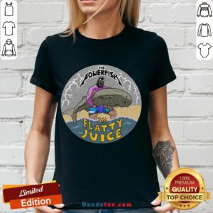 Top The Powerfish 3m Flatty Juice V-neck- Design By Handstee.com