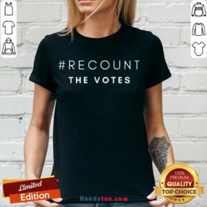 Top The Votes Hashtag Recount V-neck- Design By Handstee.com