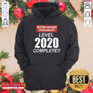 Awesome Achievement Unlocked Level 2020 Complete Hoodie - Design by handstee.com