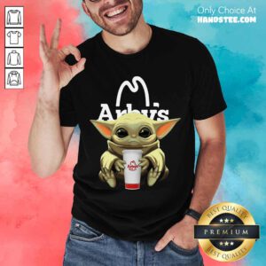 Baby Yoda Hugs Arby’s Shirt- Design By Handstee.com