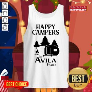 Awesome Happy Campers The Avila Family Tank Top - Design by handstee.com