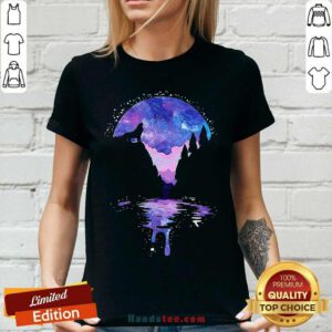 Awesome Howl Moon V-neck - Design by handstee.com