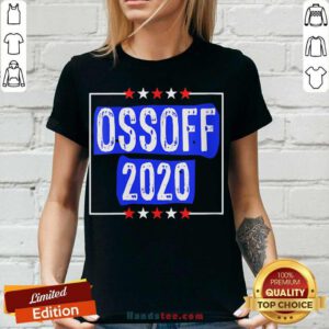 Jon Ossoff For Senate 2020 V-neck- Design By Handstee.com