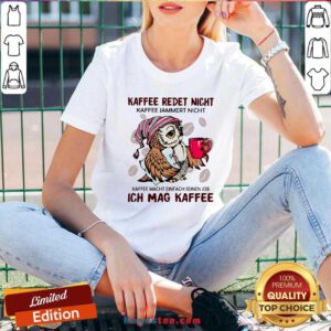 Kaffee Redet Nicht Kaffee Macht Einfach Seinen Job Ich Mag Kaffee V-neck- Design By Handstee.com
