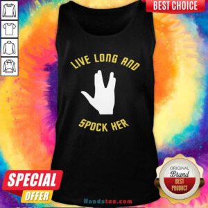 Awesome Live Long And Spock Her Tank Top - Design by handstee.com