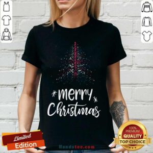 Merry Christmas English V-neck- Design By Handstee.com
