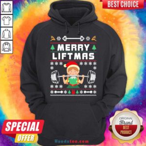 Merry Liftmas For Girls Women Christmas Gym Lover Girl Hoodie- Design By Handstee.com