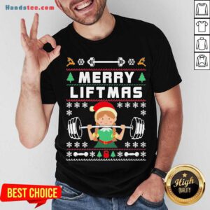 Merry Liftmas For Girls Women Christmas Gym Lover Girl Shirt- Design By Handstee.com
