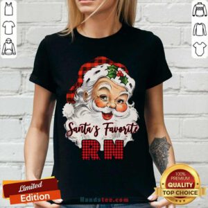 Santa’s Claus Favorite RN Christmas 2020 V-neck- Design By Handstee.com