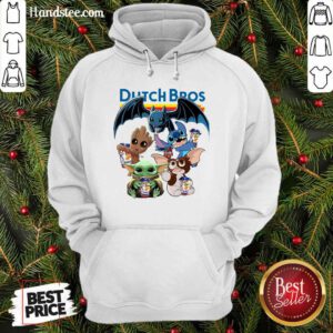 Dutch Bros Coffee Baby Yoda Baby Groot And Toothless Stitch Gizmo Hoodie - Design by handstee.com