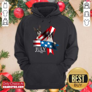Funny American Flag French Bulldog 4 Of July Independence Day Hoodie - Design by handstee.com