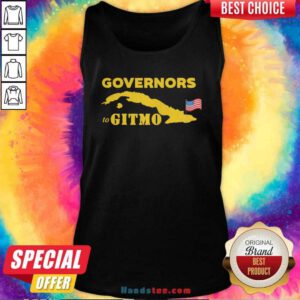 Governors To Gitmo American Flag Tank-Top- Design By Handstee.com