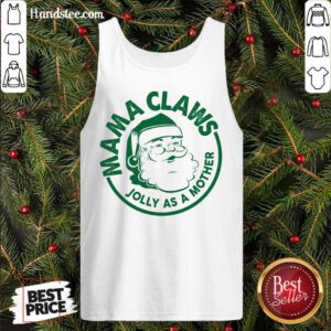 Mama Claus Jolly As A Mother Santa Claus Christmas Tank-Top- Design By Handstee.com